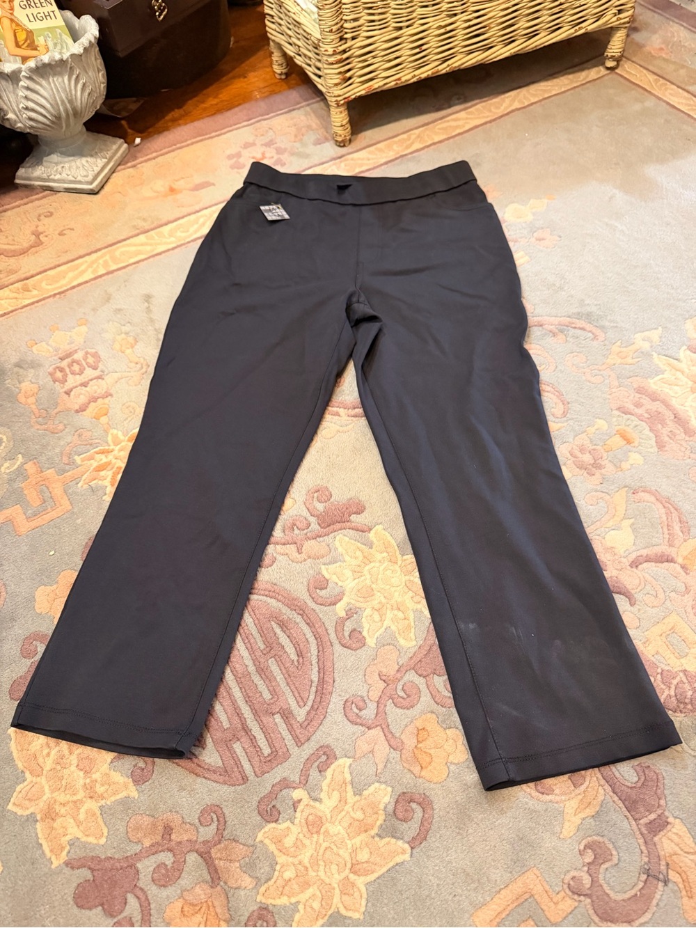 Susan Graver Weekend Black Pull-On Knit Pants